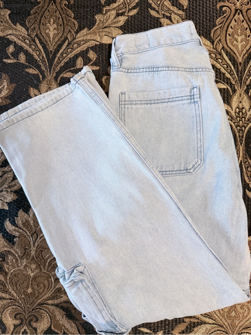 PacSun Men’s Straight Jeans in Light Blue Denim